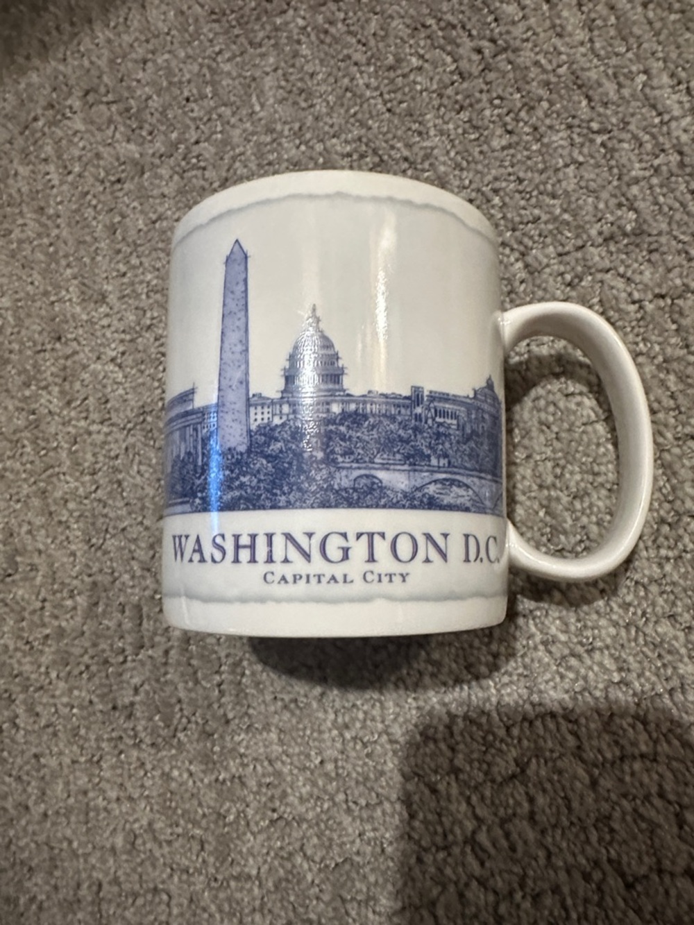 Starbucks Washington D.C. Blue and White Mug- rare